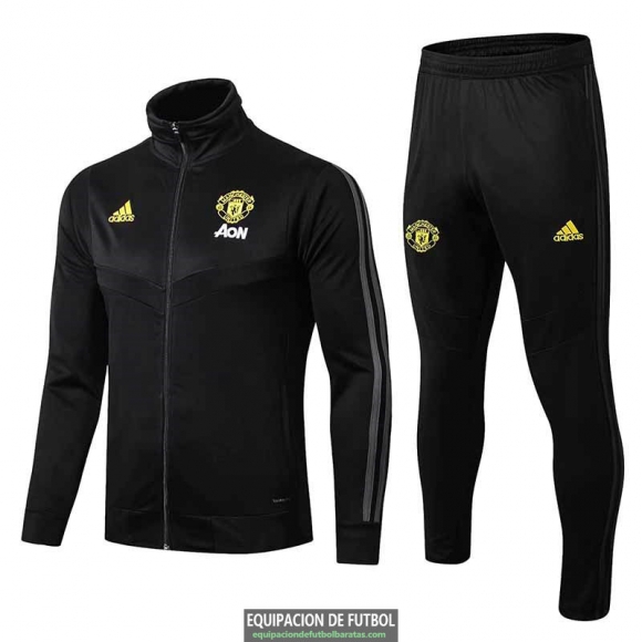 Manchester United Chaqueta Black + Pantalon 2019-2020