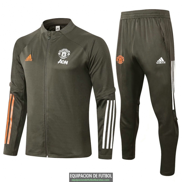 Manchester United Chaqueta Green + Pantalon 2020-2021