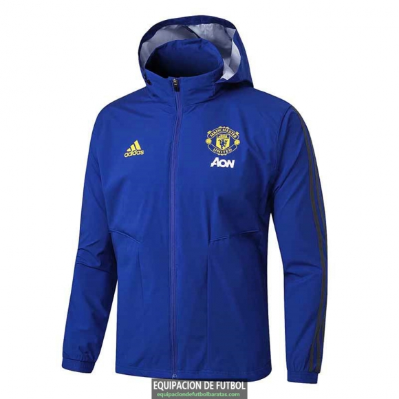 Manchester United Chaqueta Rompevientos Blue 2019-2020