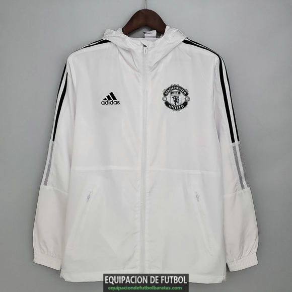 Manchester United Chaqueta Rompevientos White III 2021/2022