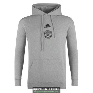 Manchester United Sudadera Capucha Grey 2020/2021