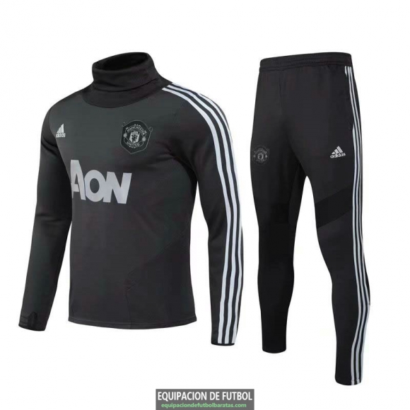 Manchester United Sudadera De Entrenamiento High Collar + Pantalon 2019-2020