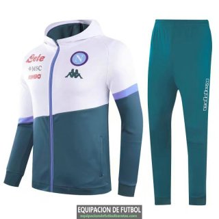 Napoli Chaqueta Capucha White Green+ Pantalon 2020/2021