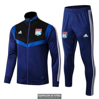 Olympique Lyonnais Chaqueta Black Blue + Pantalon 2019-2020