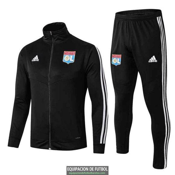 Olympique Lyonnais Chaqueta Black + Pantalon 2019-2020