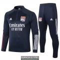 Olympique Lyonnais Sudadera De Entrenamiento Navy + Pantalon 2020/2021