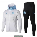 Olympique Marseille Chaqueta Capucha White + Pantalon 2019-2020