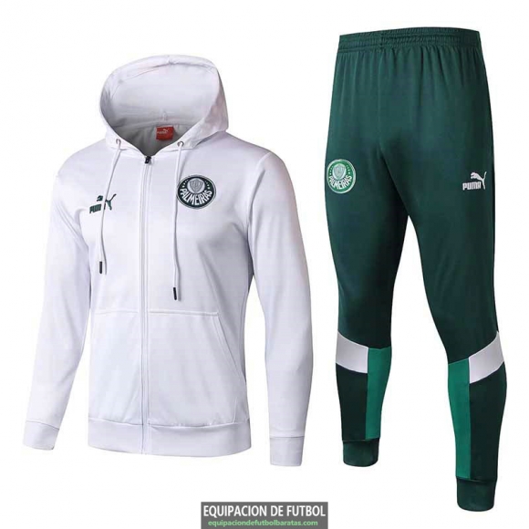 Palmeiras Chaqueta Capucha White + Pantalon 2019-2020