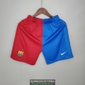 Pantalon Corto Barcelona Primera Equipacion Red Blue 2021/2022