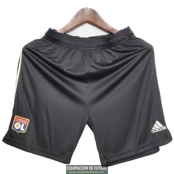 Pantalon Corto Olympique Lyonnais Black 2020-2021