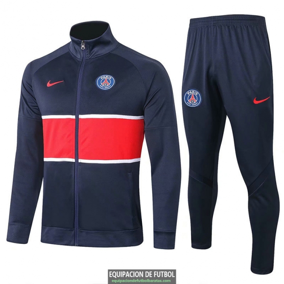 PSG Chaqueta Navy Red + Pantalon 2020-2021