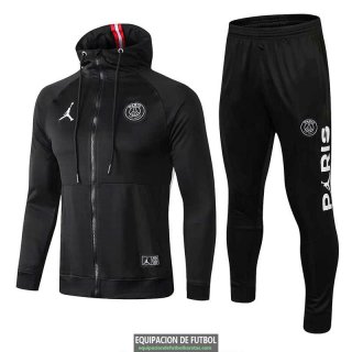 PSG x Jordan Chaqueta Capucha Black + Pantalon 2019-2020