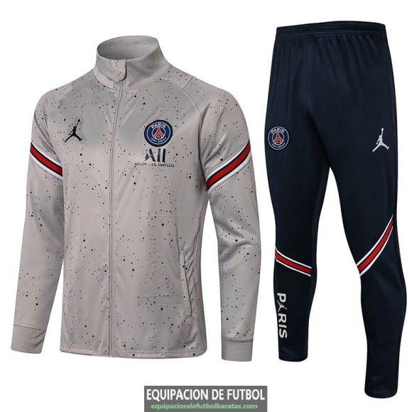 PSG x Jordan Chaqueta Grey Spots + Pantalon Navy 2021/2022