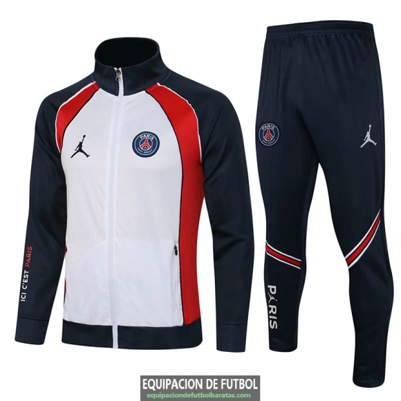 PSG x Jordan Chaqueta White Navy + Pantalon Navy 2021/2022