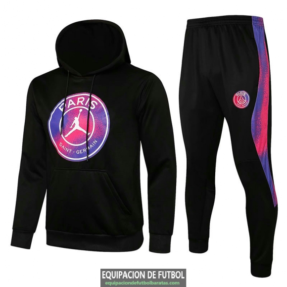 PSG x Jordan Sudadera Capucha Black I+ Pantalon Black 2021/2022