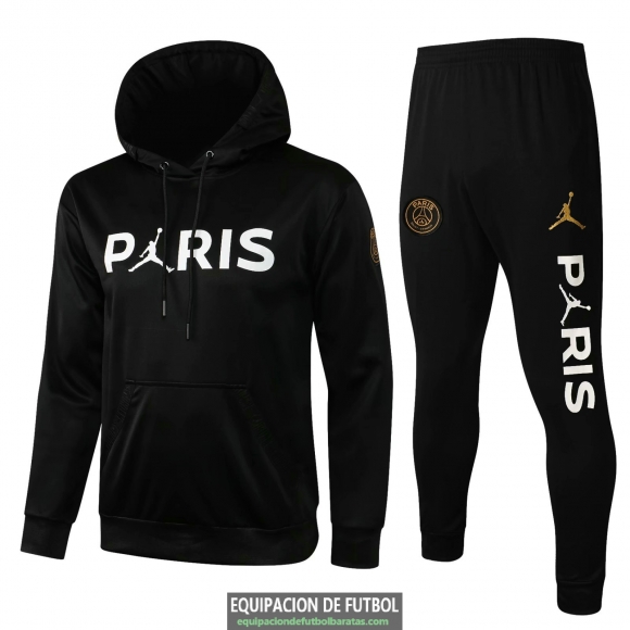 PSG x Jordan Sudadera Capucha Black II + Pantalon Black II 2021/2022