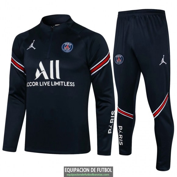 PSG x Jordan Sudadera De Entrenamiento Royal + Pantalon Royal 2021/2022