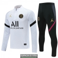 PSG x Jordan Sudadera De Entrenamiento White + Pantalon Black 2020/2021