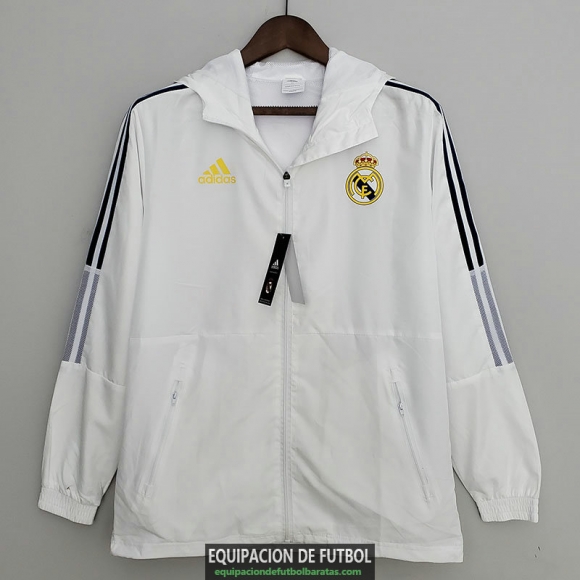 Real Madrid Chaqueta Rompevientos White I 2022/2023