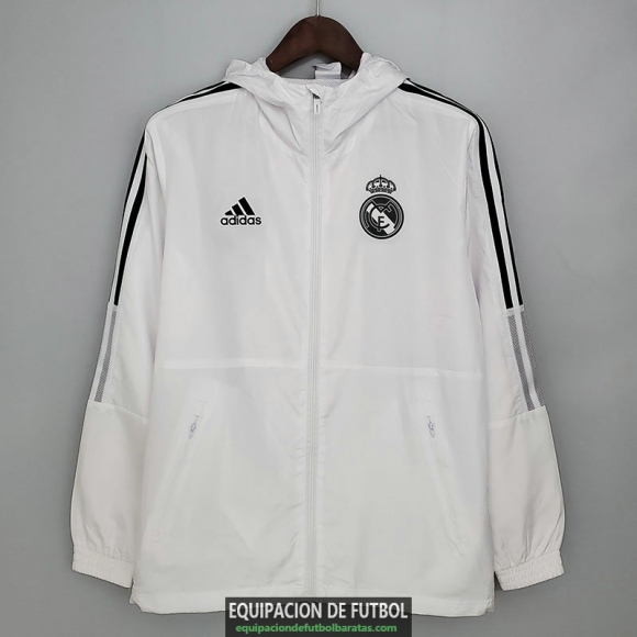 Real Madrid Chaqueta Rompevientos White III 2021/2022