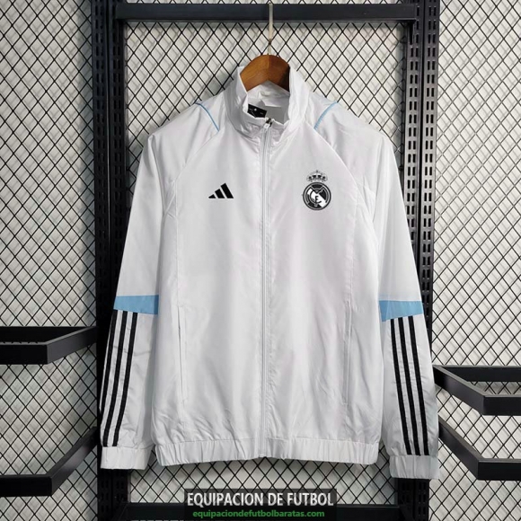 Real Madrid Chaqueta Rompevientos White III 2023/2024