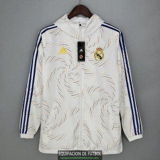 Real Madrid Chaqueta Rompevientos White Streak 2021/2022