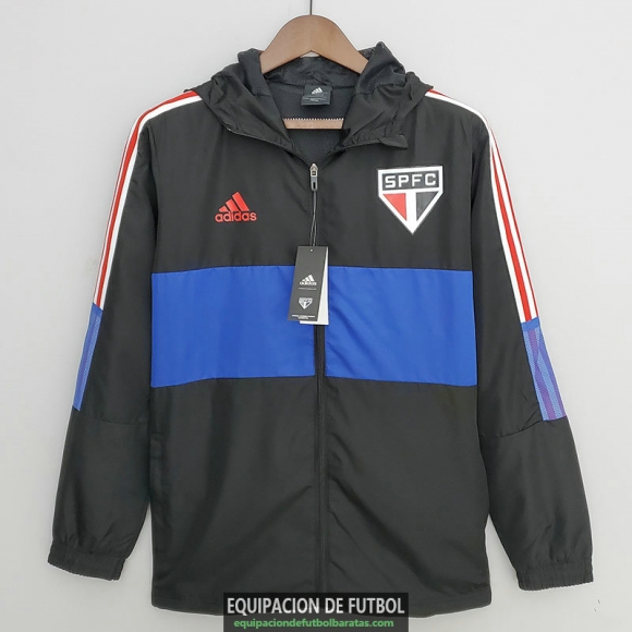 Sao Paulo FC Chaqueta Rompevientos Black Blue II 2022/2023