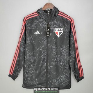 Sao Paulo FC Chaqueta Rompevientos Black Pattern 2021/2022