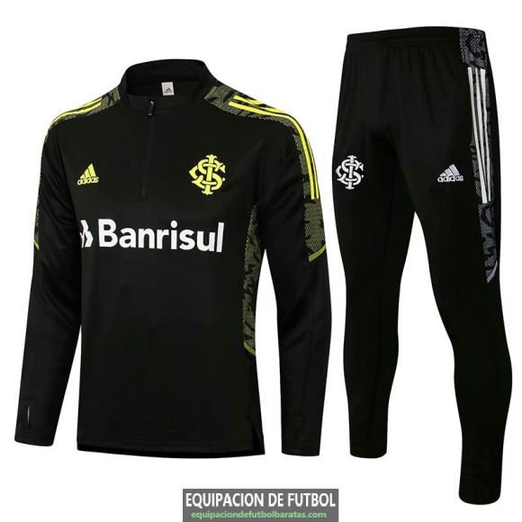 Sport Club Internacional Sudadera De Entrenamiento Black + Pantalon Black 2021/2022